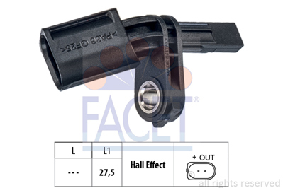 FACET 21.0006 Abs Kablosu Sensoru On Sag A3 Tt Leon Toledo Octavıa Superb Caddy Golf Jetta Passat Touran Transport 