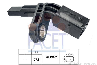 FACET 21.0007 Abs Sensoru On Sol A3 Tt Leon Toledo Octavıa Superb Caddy Golf Jetta Passat Touran Transporter 