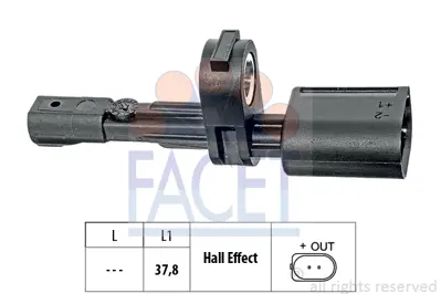 FACET 21.0017 Abs Sensoru Sag/Sol Arka Man Tge 17> Crafter 17> 