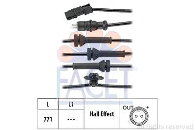 FACET 21.0156 Abs Kablosu Sensoru On Megane Iı 