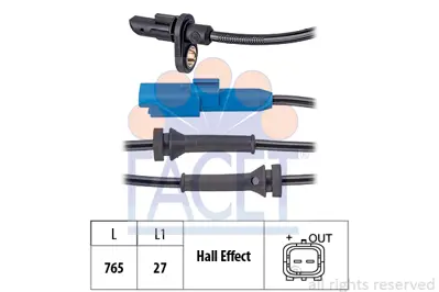 FACET 21.0170 Abs Kablosu Arka 2008-207-208-301-C3-C3 Pıcasso-C4 Cactus-C-Elysee- 