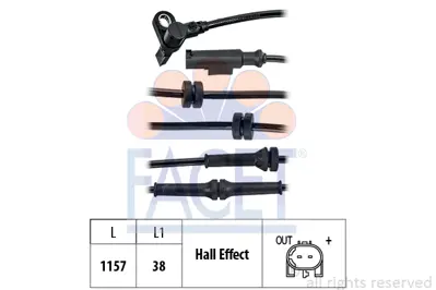 FACET 21.0201 Abs Hız Sensoru On ( Sag / Sol ) Jumper Iıı Boxer Iıı Ducato Iıı 06> 