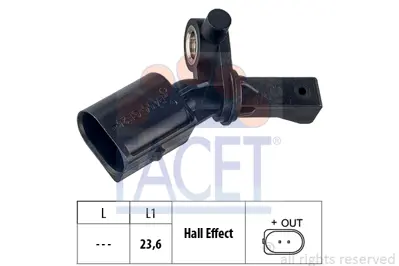 FACET 21.0221 Tekerlek Hız Sensoru Sol Arka Arona Ibıza Kamıq Scala Polo 17> Chyb Dfna Dkla Czpc Dkzc Dpca 