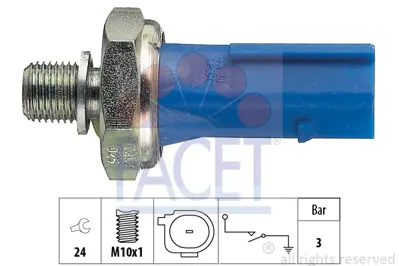FACET 7.0212 Yag Basınc Salterı Jetta Passat Beetle A6 A7 A8 1.8 2.0 4.0tfsı Cpka Cpra 