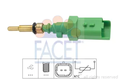 FACET 7.3385 Su Sıcaklık Sensoru C3-C4-C-Elysee-Ds3-Ds4-Jumpy-Berlıngo-2008-208-3008-301-308-5008-Partner-Expert 