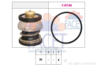 FACET 7.7977 Termostat Bmw G20 G30 G32 G11 G14 G15 G01 G02 G05 G06 G07 