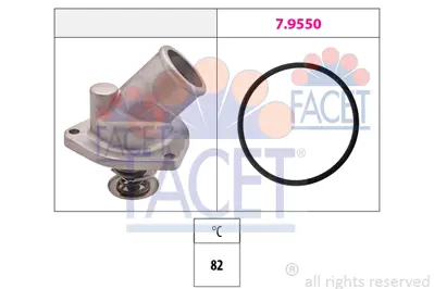 FACET 7.8197 Termostat Opel Vectra A - Astra F - Calıbra C20xe 