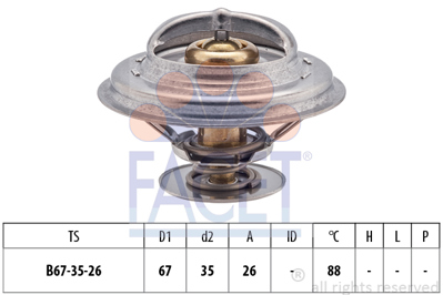 FACET 7.8258S Termostat Bmw E36 E30 E34 M50 M52 88° 
