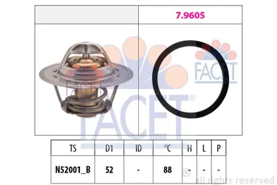 FACET 7.8312 Termostat 