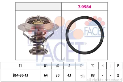 FACET 7.8651 Termsostat Cırrus 2.5 Lx 94>01 