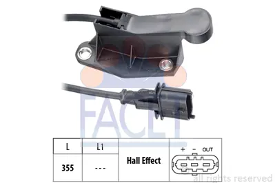 FACET 9.0317 Eksantrık Devır Sensoru Astra G Corsa C Merıva A Sıgnum Tıgra B Vectra C Zafıra A Z18xe 