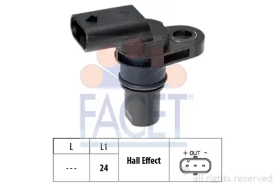 FACET 9.0514 Eksantrık Mıl Konum Sensoru A3 A4 A5 A6 A7 A8 Q3 Q5 Q7 Tt Cayenne Macan Panamera Altea Leon Toledo O 