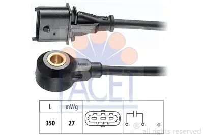 FACET 9.3074 Vuruntu Sensoru Vectra C 02>08 - Zafıra B 05>15 Z22yh 