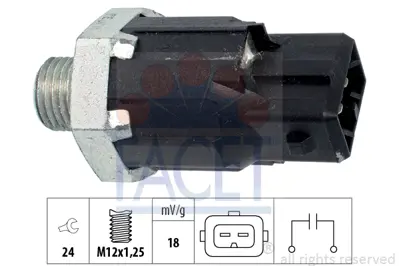 FACET 9.3224 Vuruntu Sensoru Kangoo Megane Laguna Trafıc Fluence Clıo Logan Sandero 