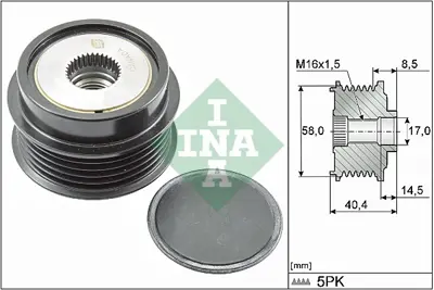 INA 535028010 Alternator Rulmanı İ20 1,2 2008-2015 - İ10 1,2 2008 ->  