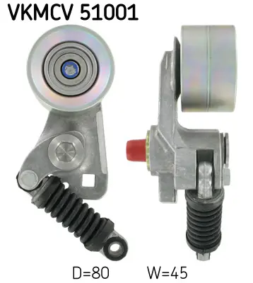 SKF VKMCV 51001 Kayıs Gergı Kasnagı Amortısorlu Mercedes Actros - Actros Mp2-3 1835-1840-1843-1844-1848 Om541-Om542 