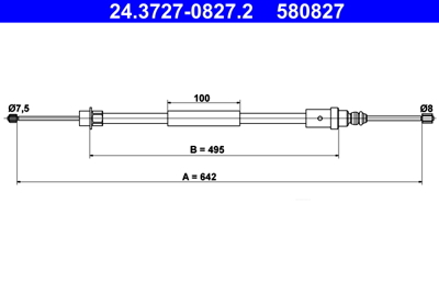 CAVO IT6002 659 El Fren Telı Sağ P406 2,0 4745H4