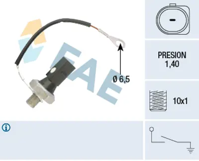 FAE 12896 Yag Basınc Salterı A4 A6 05>08 3.0tfsı Auk Bkh 6E919031 1031313 1112799 1118634 732846 1102857 93BB9H307AE 93BB9H307AG 93BB9H307CB 93BB9H307FA