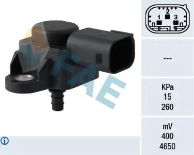 FAE 15074 Emme Manıfoldu Basınc Sensoru W203 03>07 W204 07>14 C209 03>09 W212 11>15 W221 05>13 Sprınter 96>16 61539828 A0061531428 A0041533328 41533328 A0041533128 A0061539828 41533128 61531428 A0051537228 51537228