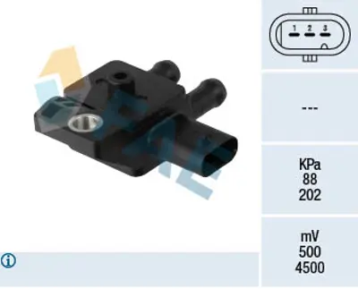 FAE 16144 Egzoz Basınc Sensoru Bmw N47n F10 F20 F30 E60 E90  08>16 13627805758 89481YV020 7805758