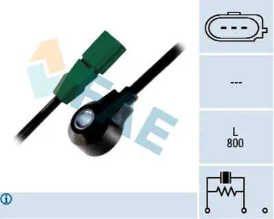 FAE 60192 Vuruntu Sensoru Passat 01>05 A4 99>08 A6 98>05 Superb 02>08 Alz Awt Azm Alt 7D905377 7K905377C 7K905377E