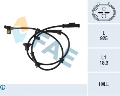 FAE 78081 Abs Hız Sensörü Arka Sag-Sol- C1-107-108-Aygo 05 > B000698180 4545E2 895440H020 895440H010 454500 895440H0100 455E05