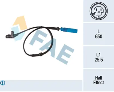 FAE 78340 Abs Sensoru On Bmw E38 >94-01 34520025721 34521165532 34526756373 1165532 6756373 25721 SS20108