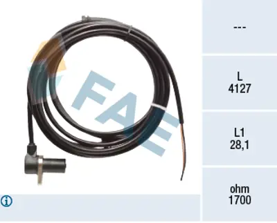 FAE 78417 Abs Sensoru On V-Class 638/2 97>03 Vıto 638 97>03 6385420217 A6385420217 6385420717 A6385420717