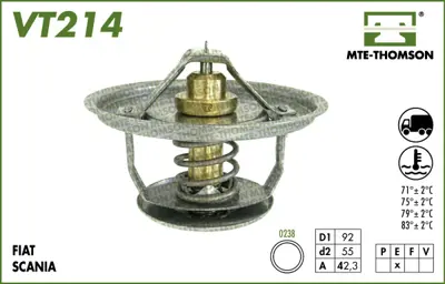 BEHR MAHLE TX3571 Termostat (71°) Scanıa 4 3 2 30319104