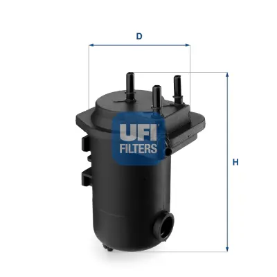 UFI 24.051.00 Yakıt (Mazot) Fıltresı Megane Iı 1,5dcı (02 ) Scenıc Iı 1,5 Dcı (03 ) / (Delıklı) 