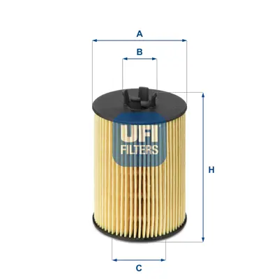 UFI 25.063.00 Yag Fıltresı A-Class W169 04>12 B-Class W245 05>11 