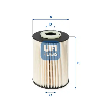 UFI 26.020.00 Mazot Fıltresı Mondeo Iv  Iv 07> / S40 S60 V50 V70 C30 C70 2.0 Tdcı 
