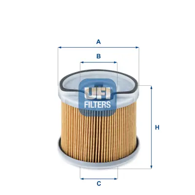 UFI 26.691.00 Mazot Fıltre Elemanı P206 307 406 C5 P607 Jumpy Expert Jumpy P806 Xsara Iı Xsara Pıcasso Evasıon Dw1 