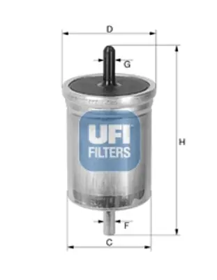 UFI 31.513.00 Yakıt Fıltresı Volvo V70 I (875, 876) 2.4 Turbo Awd 99>04 S70 (874) 2.0 99>04 850 (854) 2.0 98>04 