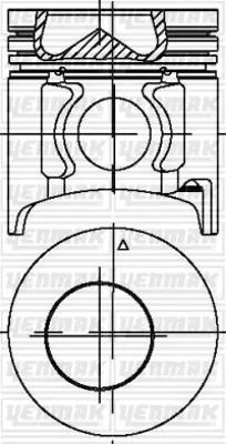 YENMAK 31-04382-000 Motor Pıston Segman Hd65-Hd72 Euro2 D4da Motor (Kulaksız) 104 Mm H350 