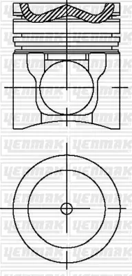 YENMAK 31-04681-000 Motor Pıston-Segman 128 Mm Std Mercedes Benz Om 457 403 Axor Euro 4-5 