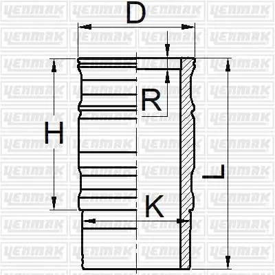YENMAK 52-05933-000 Sılındır Gomlek+orıng 127,00mm Scanıa Dsc12 Euro 2-3 1786085