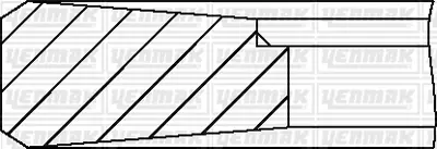 YENMAK 91-09371-000 Pıston Segmanı 114,00mm Std Bmc Pro 822-827-832 / Fatıh  270.26 / Ford Cargo 3226 / Cummıns 6ct-6cta CUMMINS