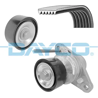 DAYCO KPV207 Kanallı Kayıs Setı Dacıa Duster 10> Sandero 08>  Dokker 12> Logan 07> Renault Laguna Iıı 1.4 1.6 