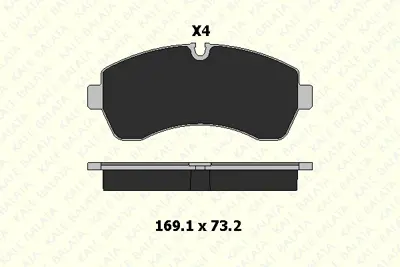 KALE 29200 207 04 Fren Balatası On Sprınter 906 06> 907 910 18> Crafter 06>16 