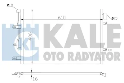 KALE 342410 Klıma Radyatoru A4 A6 1.9 Tdı 00>04 Alz Bfb Avb Bbj 