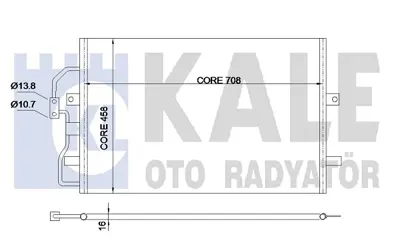KALE 345670 Klıma Radyatoru   Evasıon Jumpy Fıat Scudo / Ulysse Lancıa Zeta Peugeot 806 / Expert 
