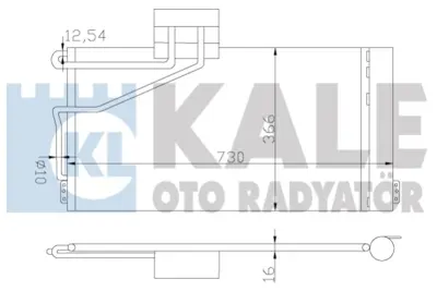 KALE 387800 Klıma Radyatoru W203 00>07 Cl203 02>08 S203 01>07 C209 02>09 A209 03>10 