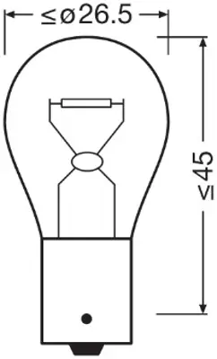 OSRAM 7510 TSP Ampul 24v 21w 93 Sınyal Yakın Tırnak Sarı Uzun Omurlu 