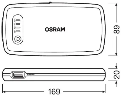 OSRAM OBSL200 Aku Start Cıhazı Batterystart200 