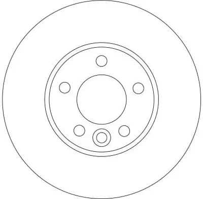 TRW DF4308S On Fren Aynası Havalı (16 Jant) Touareg 2,5 / 3,0 / 3,6 / 4,2 / 5,0 / 6,0 03>10 Transporter T5 / T6  