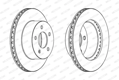 FERODO DDF1027 On Fren Dıskı Jeep Cherokee Grand Cherokee I 88>99 Wrangler Iı 88>07 