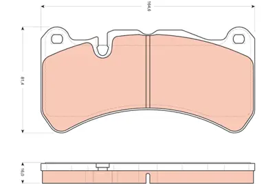 TRW GDB1739 Fren Balatası On C209 02>09 A209 02>10 R171 04>11 