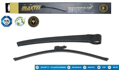 MAXTEL 12620347 Arka Silgi Kolu Ve Silecek Skoda Rapıd (Nh3) (12-) Skoda Superb Iıı (3v3) (15-) 400mm Yandan Fıskiyeli 