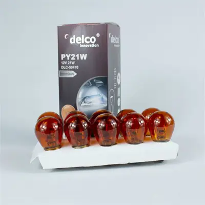 DELCO DLC-50470 12v Ampül S25 93 21watt Amber Turuncu ( Boyalı ) 